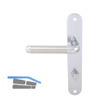 MARCHESI Dr�ckergarnitur MONACO - Schild WC 90, links, verchromt/vernickelt matt