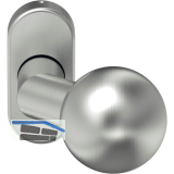 T�rknopf K 160, FS - auf Rosette, Edelstahl