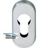 Zylinderrosette PZ, 70 x 33 x 7 mm, Edelstahl rostfrei