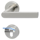 SOLIDO Dr�ckergarnitur DOVER - auf Rosette PZ, 38 - 45, Edelstahl matt