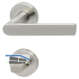 SOLIDO Dr�ckergarnitur DOVER - auf Rosette WC, 38 - 45, Edelstahl matt FH