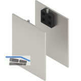 SOLIDO 100/HELM Abdeckkappen-Set Technikblende 2x Abstandsprofil 15 Edelstahl