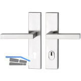 SH-Dr�ckergarnitur MALM�-auf Schild, �NORM, PZ88, mit Kzs. Edelstahl