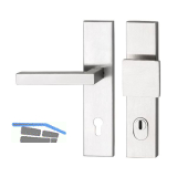 SH-Wechselgarnitur MALM�-DIN PZ92, RC3, mit Kzs. Edelstahl