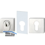 SOLIDO SH-Rosettenpaar eckig, RC2, PZ, mit Kernziehschutz, I-10mm A-15mm ER