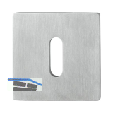 SOLIDO Schl�sselrosette BB flach eckig, Edelstahl matt