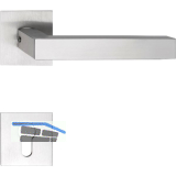 SOLIDO Dr�ckergarnitur MALM� - auf Flachrosette, eckig PZ, Edelstahl matt