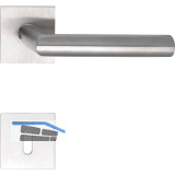 SOLIDO Dr�ckergarnitur NORWEGEN - auf Flachrosette, eckig BB, Edelstahl matt