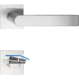 SOLIDO Dr�ckergarnitur DOVER - auf Flachrosette, eckig WC, Edelstahl matt