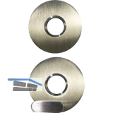 SOLIDO Solo Dr�ckerrosette - rund, innen Sperrknopf, au�en blind