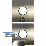 SOLIDO Solo Dr�ckerrosette - eckig, innen Sperrknopf, au�en Not�ffner