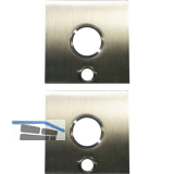 SOLIDO Solo Dr�ckerrosette - eckig, innen und au�en m. �ffnung f. Schl�ssel