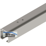 SOLIDO 100 Laufschiene auf Ma� geschnitten Edelstahl-Effekt