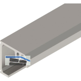 SOLIDO 100/HELM Montageprofil auf Ma� geschnitten L=6000 mm Edelstahl-Effekt