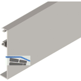 SOLIDO 100/HELM Technikblende auf Ma� geschnitten Edelstahl-Effekt