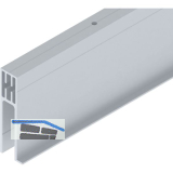 SOLIDO 100/HELM Seitenteilprofil Glas auf Ma� L=6000 mm silber eloxiert