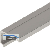 SOLIDO 100/HELM Montageschiene f�r Verblendung auf Ma� Edelstahl-Effekt