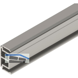 SOLIDO 100/HELM Abstandsprofil 15 mm auf Ma� L=6000 mm Edelstahl-Effekt