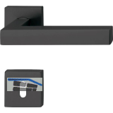 SOLIDO Dr�ckergarnitur MALM� - auf Rosette BB, 38 - 45, Edelstahl schwarz