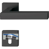 SOLIDO Dr�ckergarnitur MALM� - auf Rosette PZ, 38 - 45, Edelstahl schwarz FH