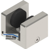 HELM GT-S 150 Bodenf�hrung deckenb�ndige Montage Glas 8-12,76 mm Edelstahl