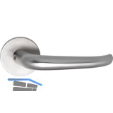 SOLIDO Dr�ckergarnitur BELFAST - ohne Schl�sselrosette, rund, Edelstahl