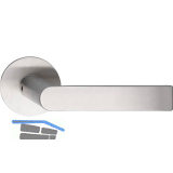 SOLIDO Dr�ckergarnitur DOVER - ohne Schl�sselrosette, rund, Edelstahl