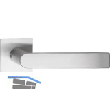 SOLIDO Dr�ckergarnitur DOVER - ohne Schl�sselrosette, eckig, Edelstahl