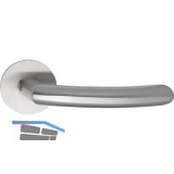 SOLIDO Dr�ckergarnitur HELSINKI - ohne Schl�sselrosette, rund, Edelstahl