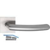 SOLIDO Dr�ckergarnitur HELSINKI - ohne Schl�sselrosette, eckig, Edelstahl