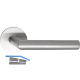 SOLIDO Dr�ckergarnitur NORWEGEN - ohne Schl�sselrosette, rund, Edelstahl