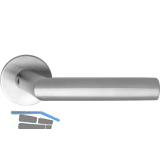 SOLIDO Dr�ckergarnitur VADUZ - ohne Schl�sselrosette, rund, Edelstahl