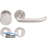 SOLIDO Wechselgarnitur BELFAST DIN - auf Rosette PZ, 38 - 45, Edelstahl matt