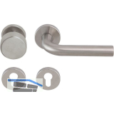 SOLIDO Wechselgarnitur DUBLIN DIN - auf Rosette PZ, 38 - 45, Edelstahl matt