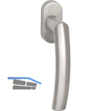 MARCHESI Fenstergriff Riga Lochteil lose, VK 7 x 35 mm, Edelstahl matt