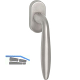 MARCHESI Fenstergriff Veronese Lochteil lose, VK 7 x 35 mm, Edelstahl matt