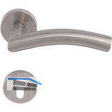 SOLIDO Dr�ckergarnitur OSLO DIN - auf Rosette PZ, 38 - 45, Edelstahl matt