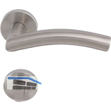 SOLIDO Dr�ckergarnitur OSLO DIN - auf Rosette WC, 38 - 45, Edelstahl matt