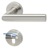 SOLIDO Dr�ckergarnitur VADUZ DIN - auf Rosette PZ, 38 - 45, Edelstahl matt