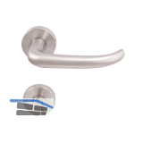 SOLIDO Dr�ckergarnitur BELFAST DIN - auf Rosette WC, 38 - 45, Edelstahl matt