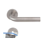 SOLIDO Dr�ckergarnitur DUBLIN DIN - auf Rosette BB, 38 - 45, Edelstahl matt