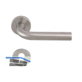 SOLIDO Dr�ckergarnitur DUBLIN DIN - auf Rosette PZ, 38 - 45, Edelstahl matt