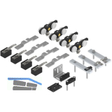 SOLIDO 100 Teleskopbeschlagset 2-fl�gelig Holz ohne Laufschiene