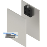 SOLIDO 100/HELM Abdeckkappen-Set Montageschiene/Abstand/Blende H/G Edelstahl