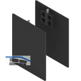 SOLIDO 100/HELM Abdeckkappen-Set Technikblende 2x Abstandsprofil 15 schwarz