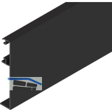 SOLIDO 100/HELM Technikblende auf Ma� geschnitten schwarz matt