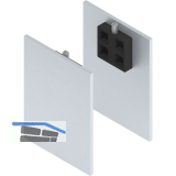 SOLIDO 100/HELM Abdeckkappen-Set Blende H/G mit Abstandsprofil 15 silber