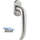 SOLIDO Fenstergriff BELFAST, Vierkantstift 7x35 mm, Edelstahl matt