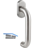 SOLIDO Fenstergriff TALIN, Vierkantstift 7x35 mm, Edelstahl matt