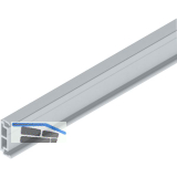 SOLIDO 100/HELM Abstandsprofil 9 mm auf Ma� L=6000 mm silber eloxiert